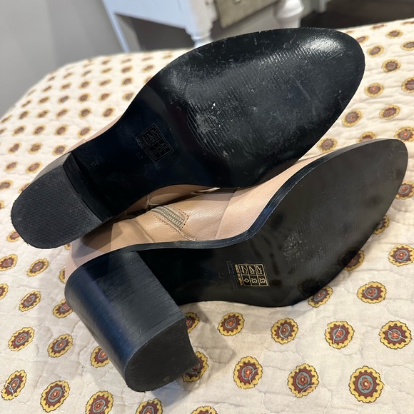 Topshop Tan Leather Ankle Boots Size 39 Made in Spain - Picture 4 of 7